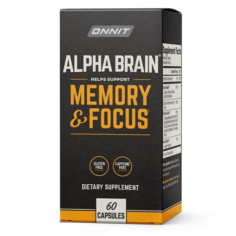 Onnit Alpha Brain Premium Nootropic Brain Health Supplement Memory And