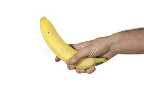 Human Hand Holding Peeled Banana Stock Photo Image Of Banana Holding