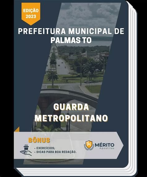 Apostila Guarda Metropolitano Prefeitura Municipal Palmas To M Rito