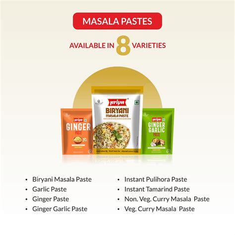 Masala Paste | Buy Biryani Masala Paste Online | Priya Foods