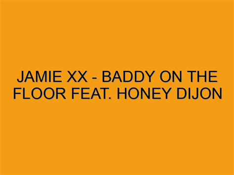 Jamie Xx Baddy On The Floor Feat Honey Dijon Folded Waffle