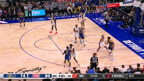 Challenge Of Called Foul Warriors Pistons Nba Official