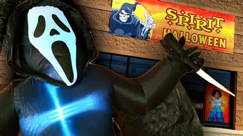 Spirit Halloween Ghostface Inflatable Unboxing And Setup Youtube