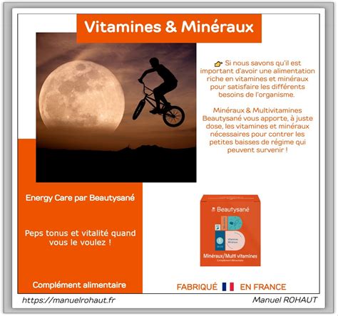 Complément alimentaire Minéraux multivitamines Beautysané Energy