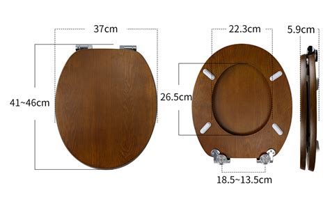 Fanmitrk Wc Sitz Holz Mit Absenkautomatik Toilettendeckel Aus