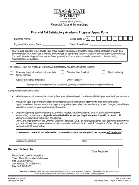 Fillable Online Finaid Txstate AMAS LSA SCHOLARSHIP APPLICATION Fax