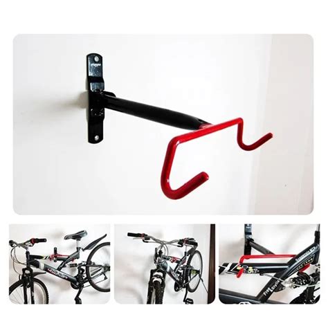 15kg Capacity Bicycle Wall Mounted Garage Rack Mtb Bike Storage Hanger Hook Compact Design Solid