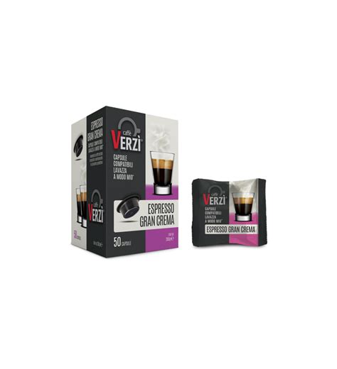 100 capsule Caffè Verzì Miscela GRAN CREMA compatibili A Modo Mio