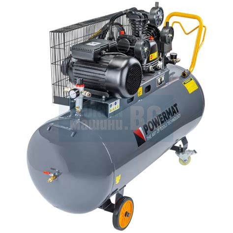 Монофазен маслен компресор Powermat PM-KO-200T-230V • Цена