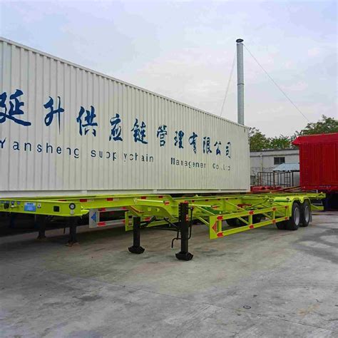 Three Axle 20FT 40FT Container Chassis Detachable Skeletal Shipping