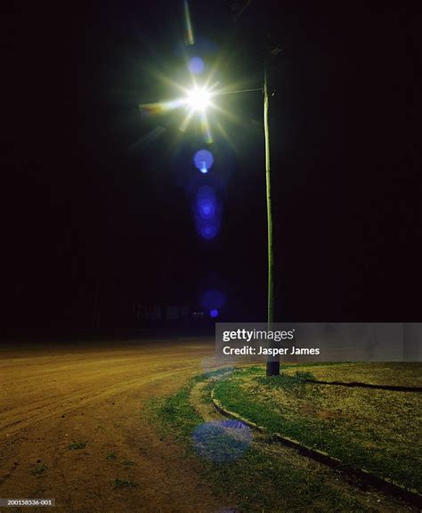 Single Street Light At Night