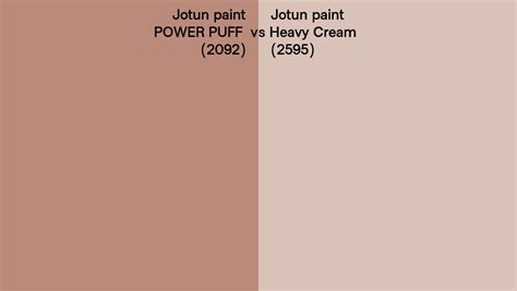 Jotun Paint POWER PUFF Vs Heavy Cream Side By Side Comparison