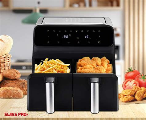 Swiss Pro Dubbele Airfryer Aanbieding Voordeelvanger Nl