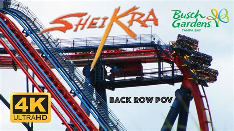 K Sheikra Busch Gardens Tampa Back Row Pov Youtube