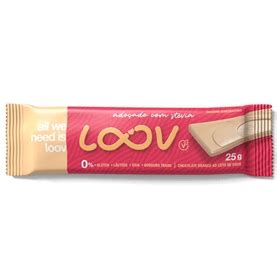 Chocolate Branco Ao Leite De Coco LOOV Chocolife 25g