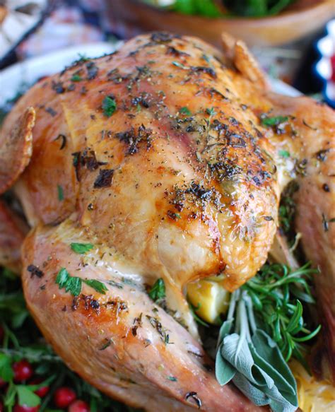 Herb Butter Roasted Turkey A Cedar Spoon