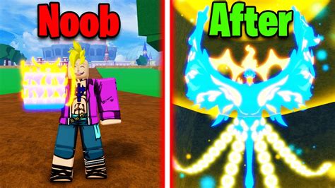 Going From Noob To Awakened Phoenix In One Video Blox Fruits Youtube