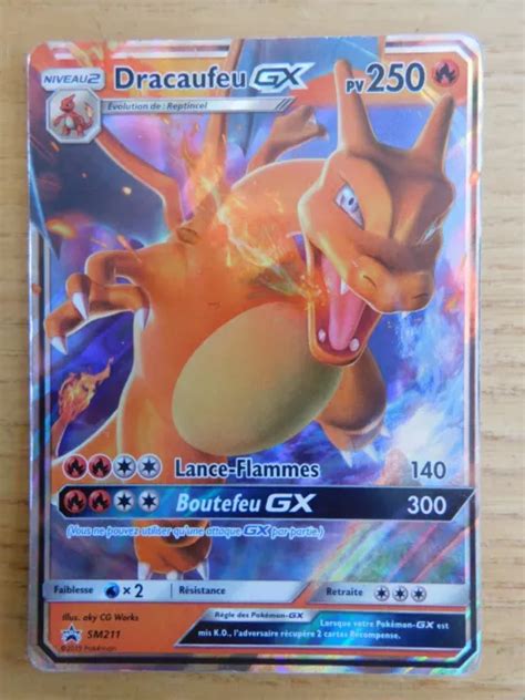 CARTE POKÉMON DRACAUFEU GX SM 211 2019 Promo Destinée Occultes FR