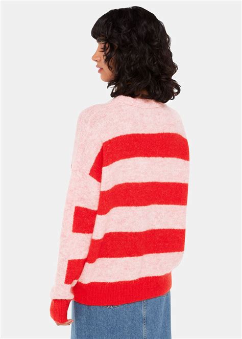 Pinkmulti Stripe Mohair Knit Whistles