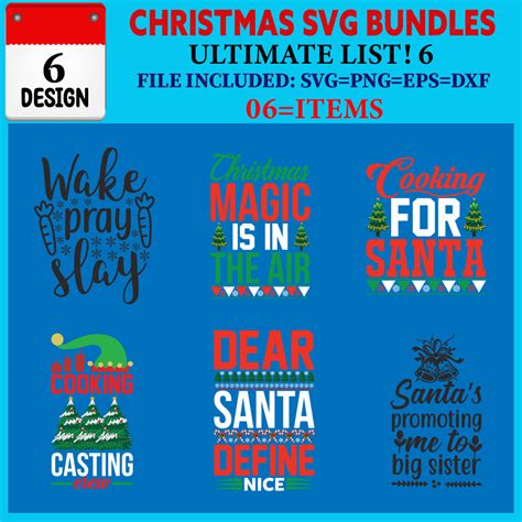 Christmas T Shirt Design Bundle Vol 46 Masterbundles