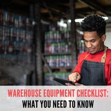 Warehouse Equipment Checklist | Fulfillment And Distribution