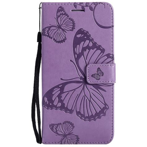 Preklopni Ovitek Imprint Butterfly Purple Za Samsung Galaxy S Fe