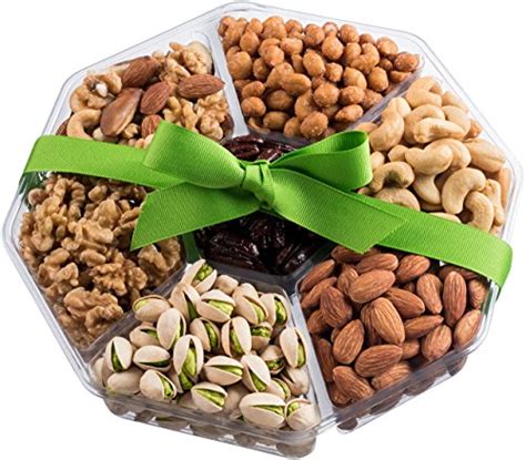 Nut Cravings Holiday Gourmet Nuts Gift Baskets | Large 7-Sectional ...