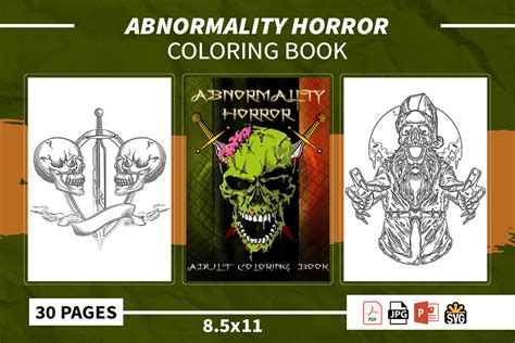 Abnormality Horror Coloring Book Graphic By Optimum Designs · Creative