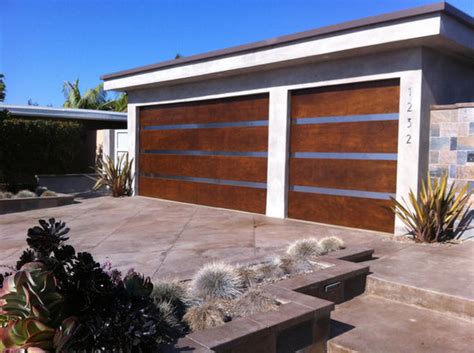 Genesis Modern Style Custom Wood Garage Door Lux Garage Doors