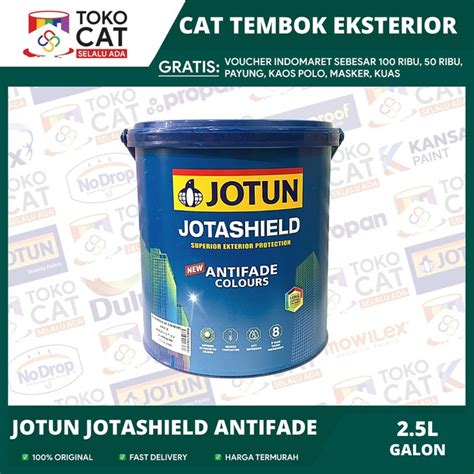 Jual CAT TEMBOK LUAR JOTUN JOTASHIELD ANTIFADE WARNA PUTIH CHI 2 5 L