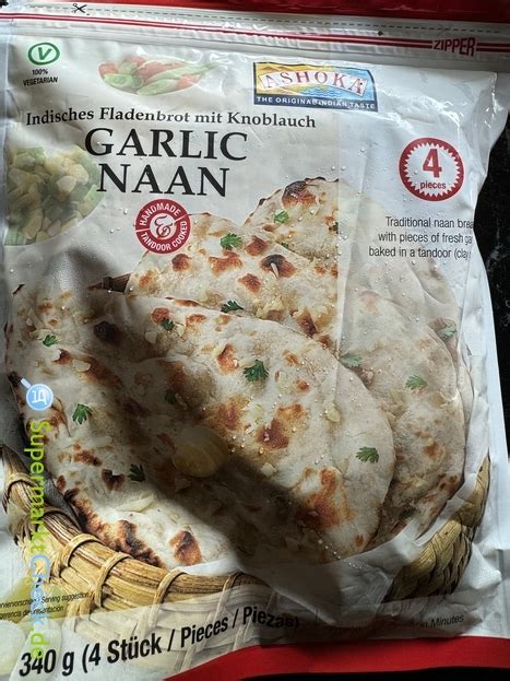 Ashoka Garlic Naan 340g Preis Angebote Kalorien And Nutri Score