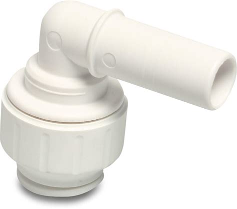 Speedfit Adaptor Elbow Pom Mm Push In X Spigot Bar White Dvgw