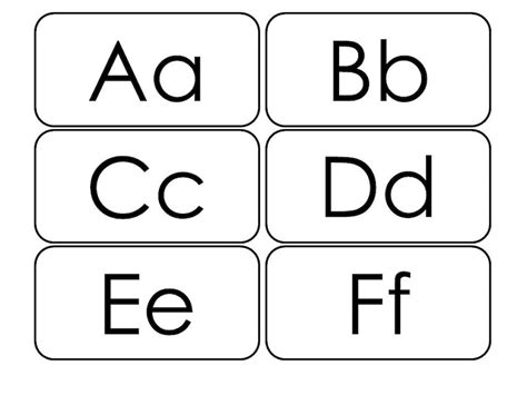 26 Printable Alphabet Flashcards Upper And Lowercase Etsy