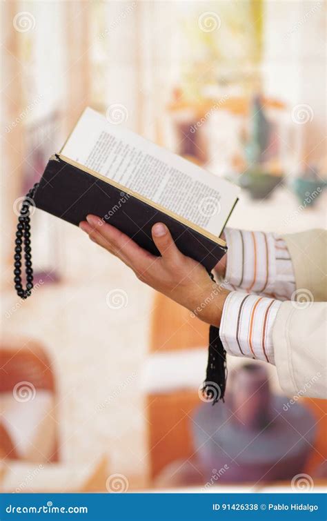 Adult Muslim Man Is Reading The Koran Stock Photo Image Of Faith