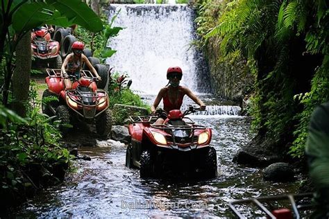 Exciting Sensation Of Atv Quad Bike With Gorilla Cave Waterfall