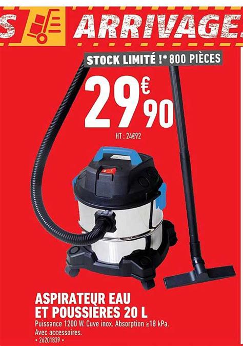 Promo Aspirateur Eau Et Poussières 20 L chez Brico Cash iCatalogue fr