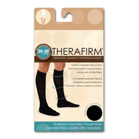 Calcetin Therafirm Alta Compresion Mmhg Caballero Talla Gra