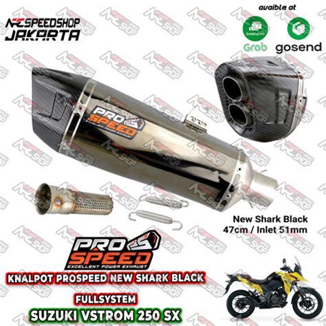 Jual Knalpot Prospeed Shark Black V Strom V Strom Sx Vstrom