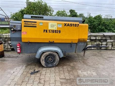 Leilão De Compressor Atlas Copco Xas187 400pcm Ano 2011 Ref 126929