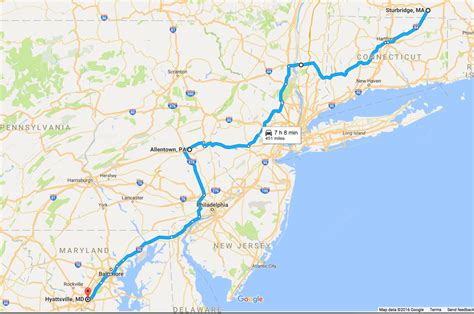 how long does it take to drive to washington dc
