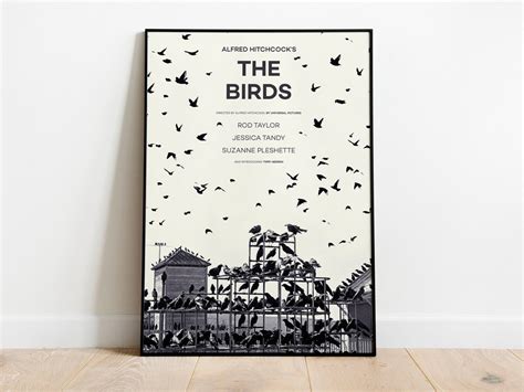 The Birds Poster Retro Graphic Photo Print Gift Home Decor Wall Art - Etsy