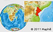 Savanna Style Location Map of Sofala