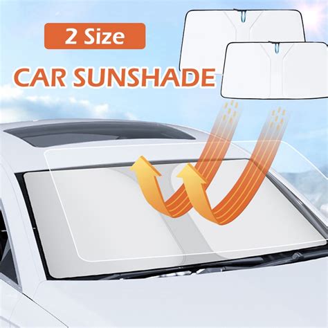 Car Window Sun Shade Foldable Car Windscreen Sunshade Front Rear