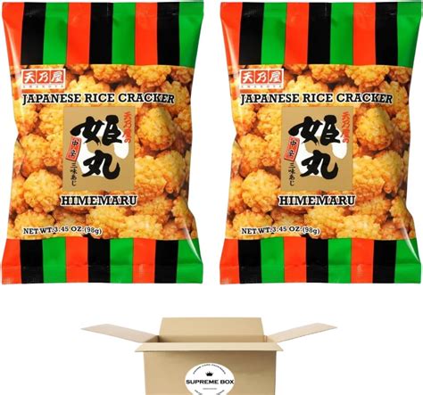 Amazon Japanese Rice Cracker Amanoya M Size Himemaru 3 45 Oz