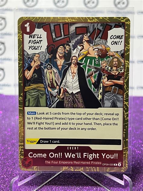 2024 ONE PIECE COME ON !! WE'LL FIGHT YOU !! # OP09-020 R EMPERORS IN