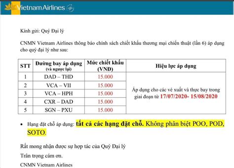 Chính Sách Chiết Khấu Đại Lý Quý Iii 2020