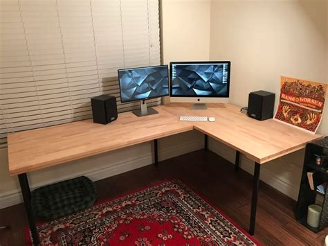 custom l shaped desk ikea - Anastasia Pederson