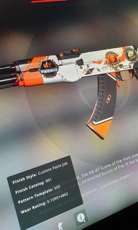 Asiimov AK 47 Minimal Wear Video Gaming Gaming Accessories In Game