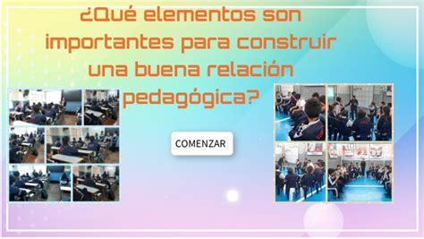 Elementos Para Construir Una Relacion Pedagogica