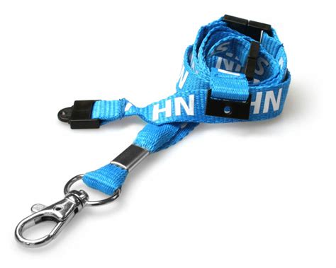 Rpet Nhs Staff Lanyards With Triple Breakaway Stamp Name Badges